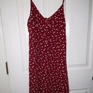 red flower dress short hollister only have 2 sets,